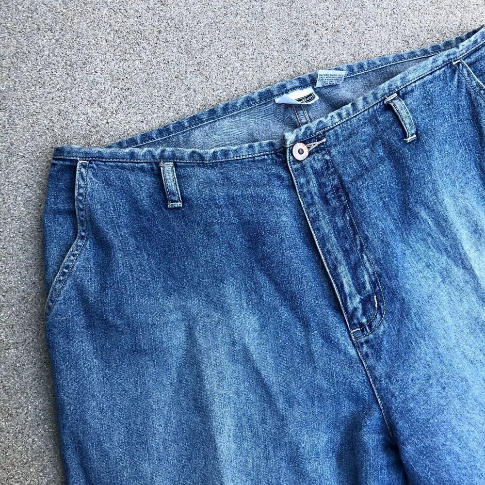 VTG 90s XHILARATION Straight Leg Jeans Women's 13 Loose Retro Fit Denim Blue - Picture 2 of 11